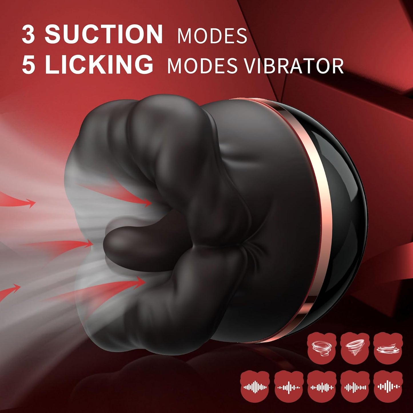 HushBloom Rose Suction Licking Vibrator-1