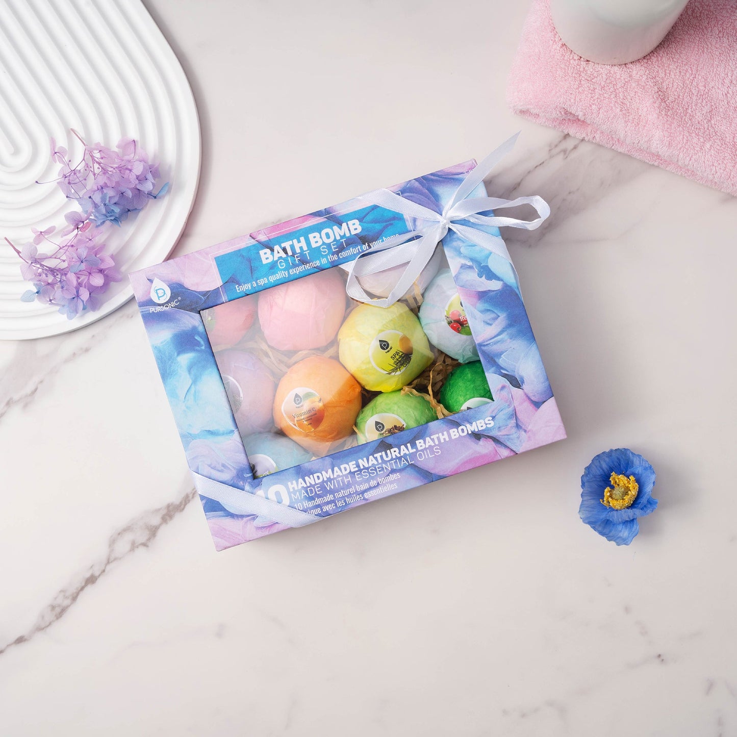 10 Pcs of Handmade, Natural and Organic Bath Bombs-3