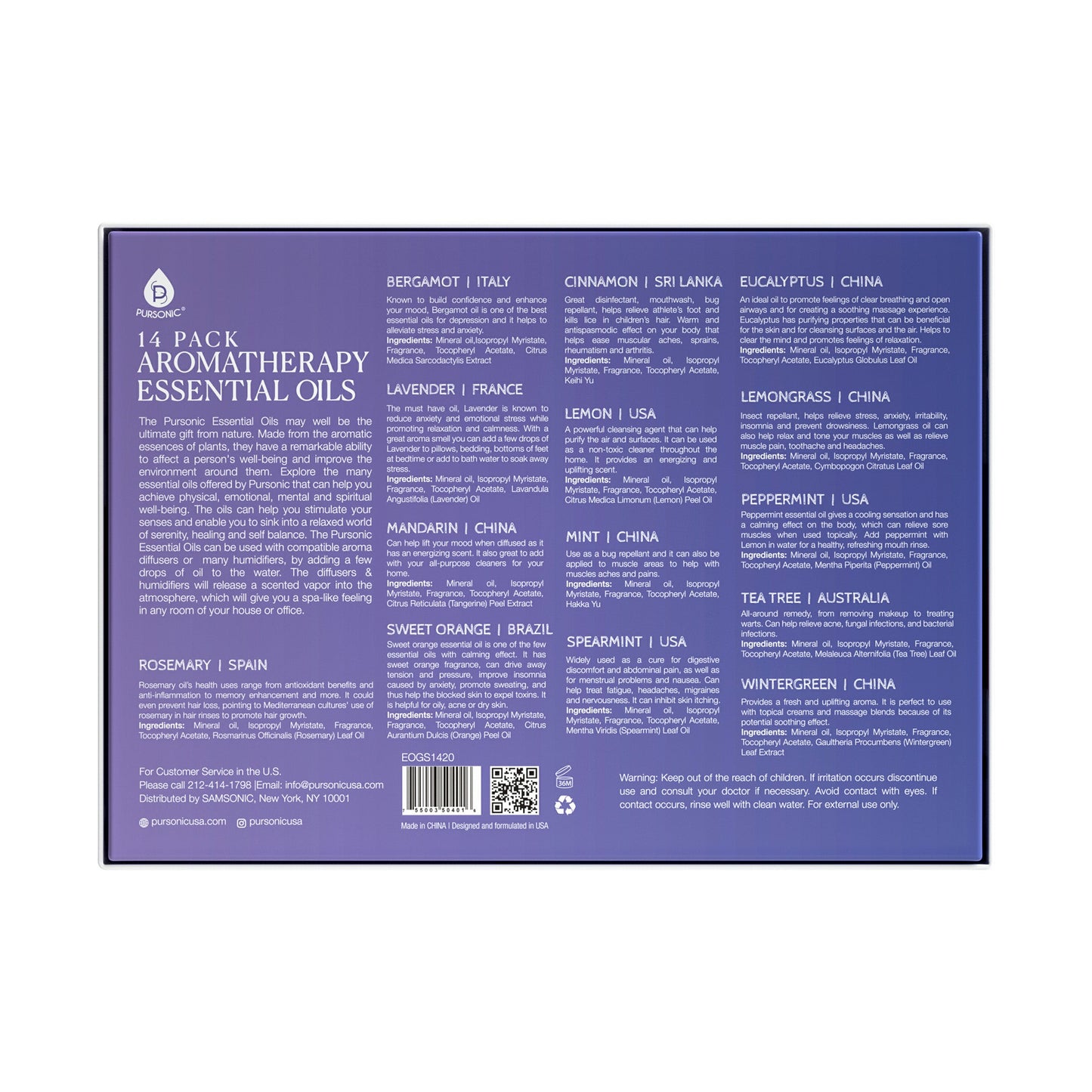 14 Pack Aromatherapy Essential Oil Gift Set-2