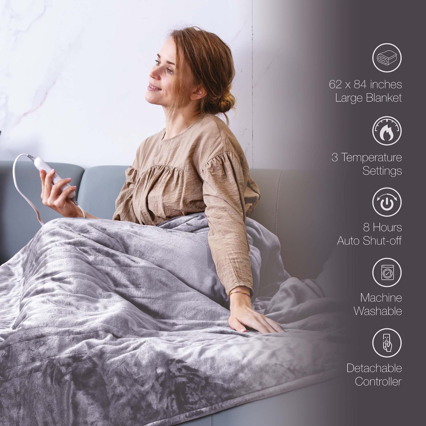 ๐ Father's and Mother's Day Ultimate Comfort Bundle: Heated Blankets & Relaxing Massagers! ๐-2