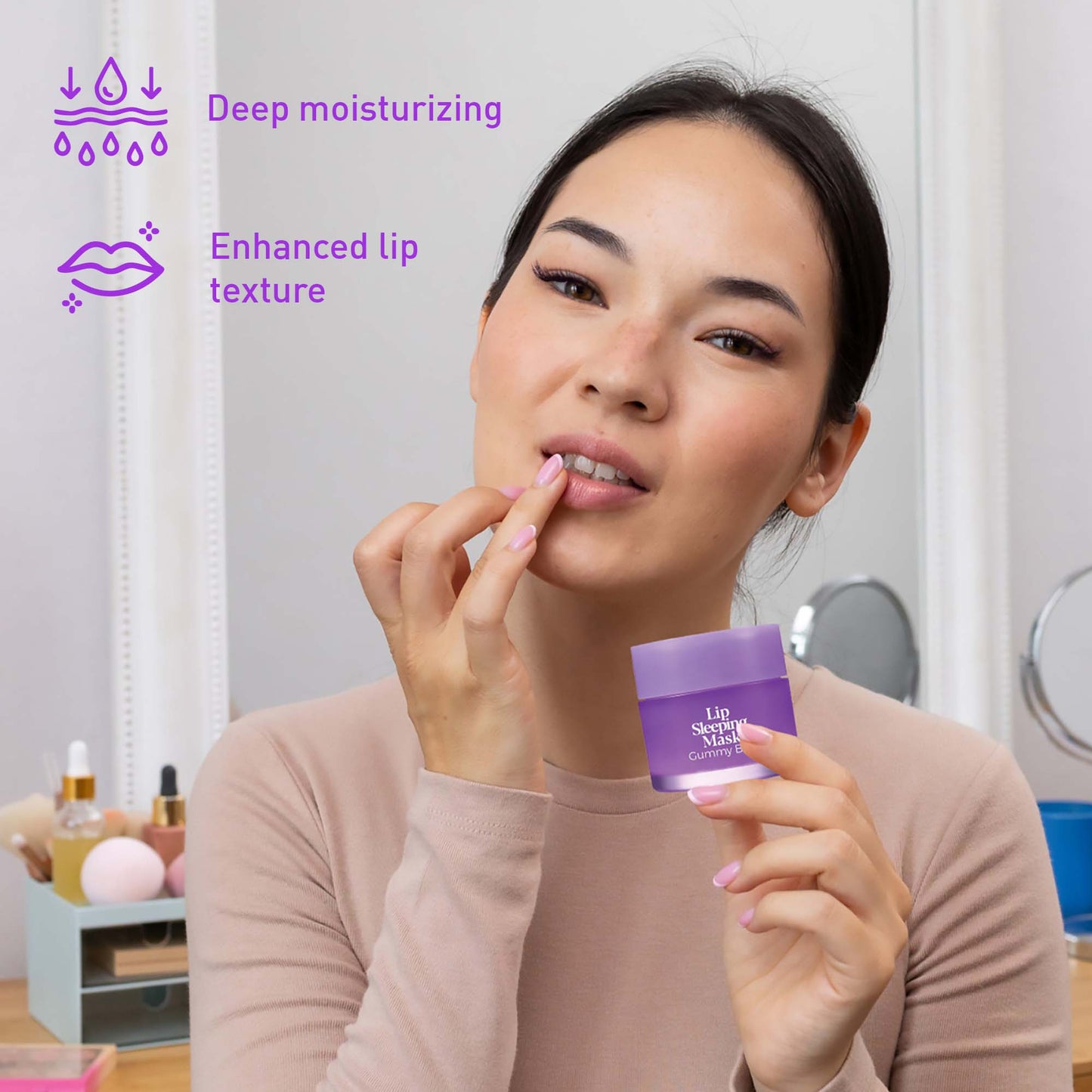 Lip Sleeping Mask Collection Bundle: Cherry Blossom & Berries + Gummy Bear & Fresh Mint-1