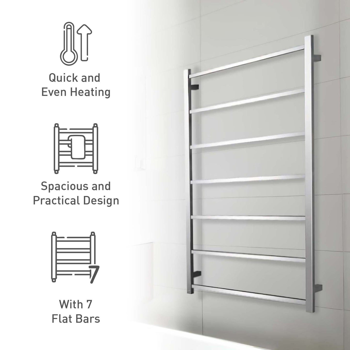 Pursonic Wall Mounted Electric Towel Warmer-1