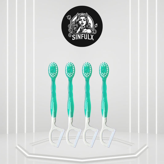 Morning After 5-in-1 Disposable Travel Toothbrush with Toothpaste, Floss & Tongue Scraper-0