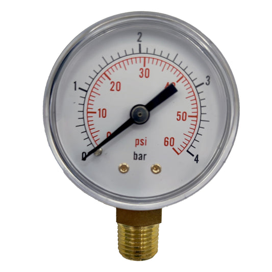 ECX270861 Pressure Gauge 0-60PSI / 4Bar for select Hayward Sand & D.E.