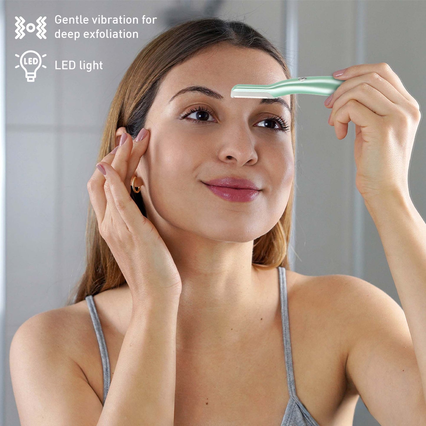 Pursonic Beauty Duo Bundle – Heated Eyelash Curler with Comb + Precision Dermaplaning Hair Remover Tool for Flawless Lashes and Smooth Skin-1