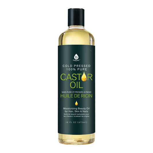 100% Pure Cold Pressed Castor Oil 16 Oz-0
