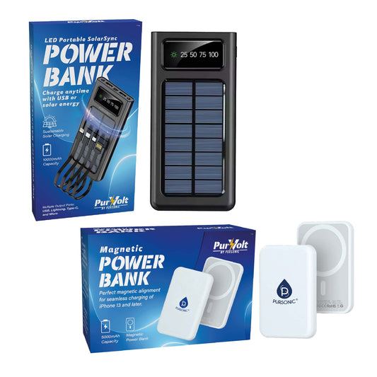 🌍✨ Pursonic Power-on-the-Go Travel Bundle: Stay Charged Anywhere, Anytime! 🔋🚦-0
